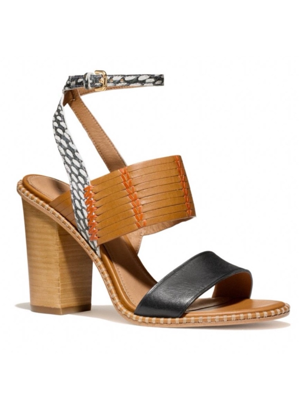 •Coach• ‘Sevilla’ Heels sandals block heel Sz 7.5